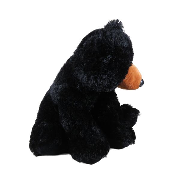 Aurora Black Bear Plush 13" Stuffed Animal Soft Toy Kids Collectible Realistic - Picture 2 of 16